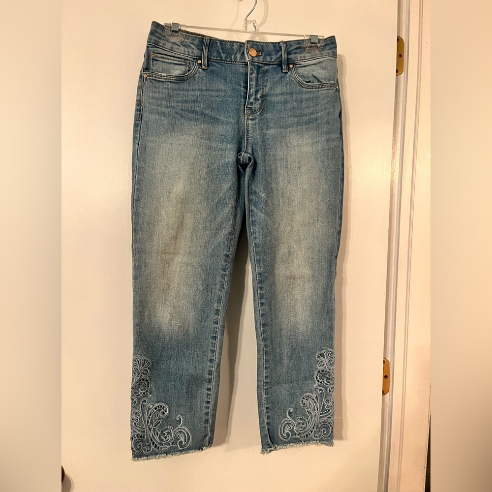 White House Black Market cropped jeans